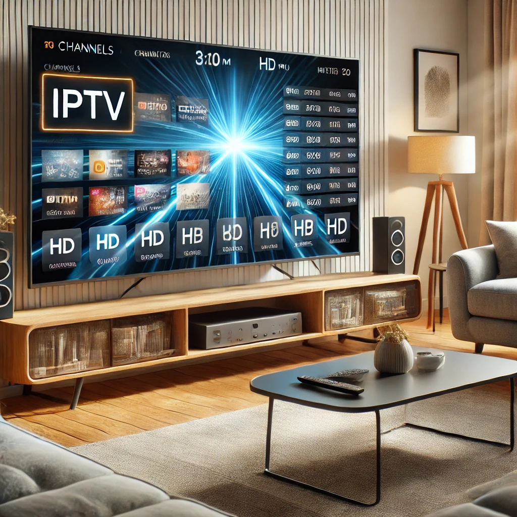 Smart TV mit IPTV Streaming Oberfläche – Internetfernsehen erklärt 2025