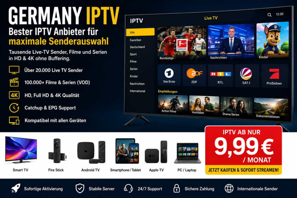 Bester IPTV Anbieter für maximale Senderauswah